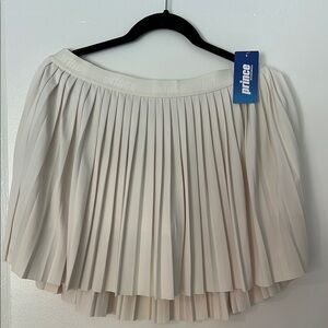 NWT- Prince Cream Bubble Mini Skirt